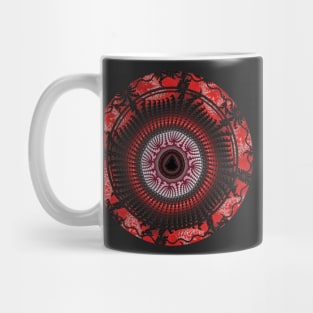 Red Spiral Infinity Mug